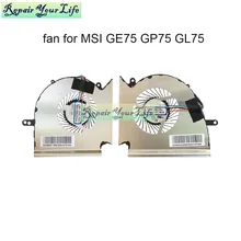 Laptop processor cooling Fans For MSI GE75 GP75 GL75 WE75 MS-17E7 MS-17E2 PAAD06015SL CPU cooler radiator GPU graphics card fan
Laptop processor cooling Fans For MSI GE75 GP75 GL75 WE75 MS-17E7 MS-17E2 PAAD06015SL CPU cooler radiator GPU graphics card fan
