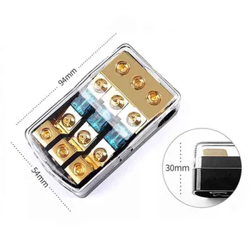 2/3/4Way Copper Mini ANL Fuse Holder Distribution Block 0/4 AWG To 4/8 Gauge 60A Audio System Replace Car Accessories
2/3/4Way Copper Mini ANL Fuse Holder Distribution Block 0/4 AWG To 4/8 Gauge 60A Audio System Replace Car Accessories