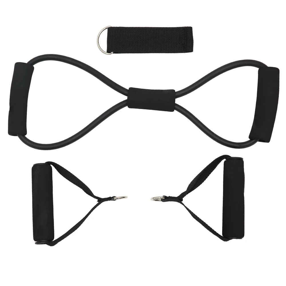 12pcs of 8 Shaped Fitness Pull Elastic Rubber Loops
