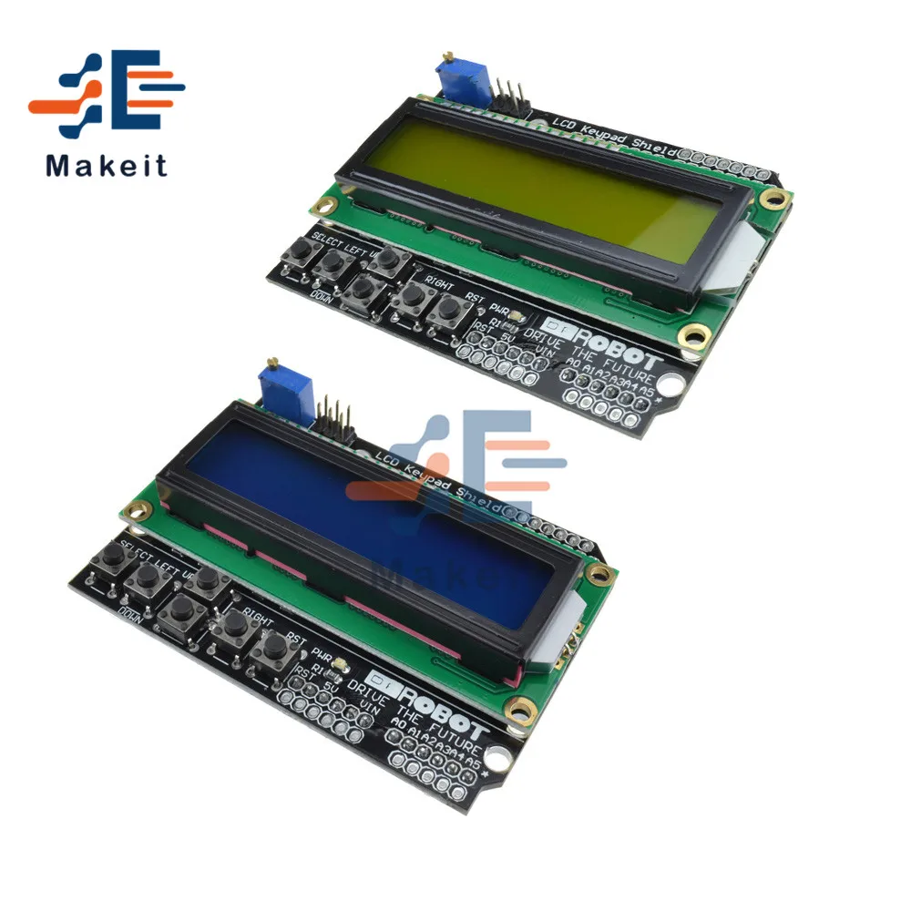 1602 LCD Display Module ATMEGA328 ATMEGA2560 Expand Board LCD1602 Blue/Yellow Screen Blacklight Module for Raspberry Pi UNO
1602 LCD Display Module ATMEGA328 ATMEGA2560 Expand Board LCD1602 Blue/Yellow Screen Blacklight Module for Raspberry Pi UNO