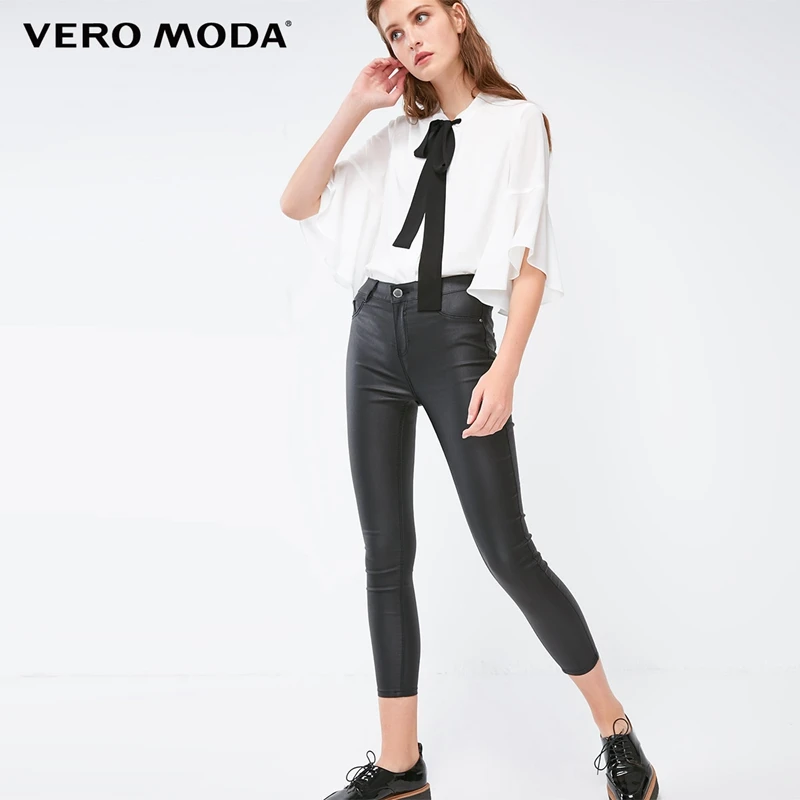 

Vero Moda 2019 New Arrivals Women's Slim Fit Mid-rise Crop Jeans | 318349536