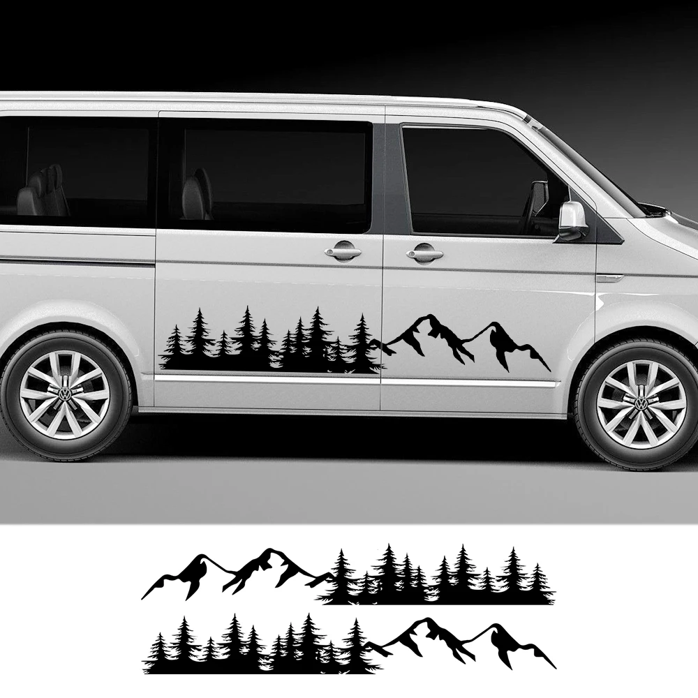 2PCS Car Door Side Stickers Mountain Forest Decal For Volkswagen VW Multivan TRANSPORTER T5 T6 Toyota Elfa Accessories
2PCS Car Door Side Stickers Mountain Forest Decal For Volkswagen VW Multivan TRANSPORTER T5 T6 Toyota Elfa Accessories