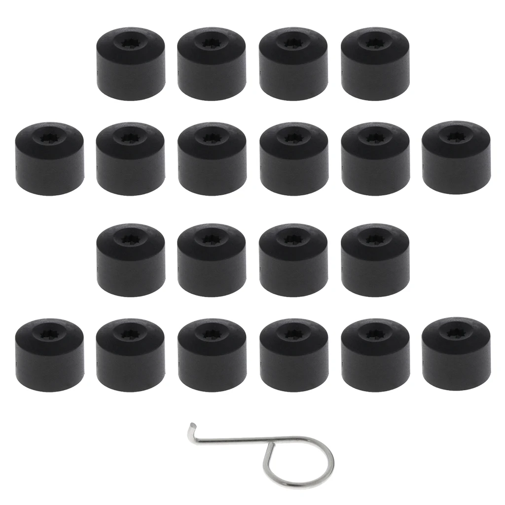 20 Pieces Car Wheel Tyre Center Hub Screw Protective Cap For VW 20 Pieces Car Wheel Tyre Center Hub Screw Protective Cap For VW