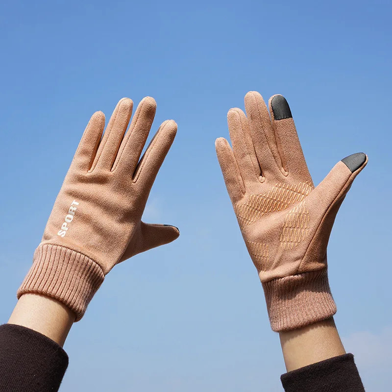 Gloves Women Winter Suede Gloves Fashion Sport Warm Korean Version Gloves Riding Touch Screen Gloves Work Gloves
Gloves Women Winter Suede Gloves Fashion Sport Warm Korean Version Gloves Riding Touch Screen Gloves Work Gloves