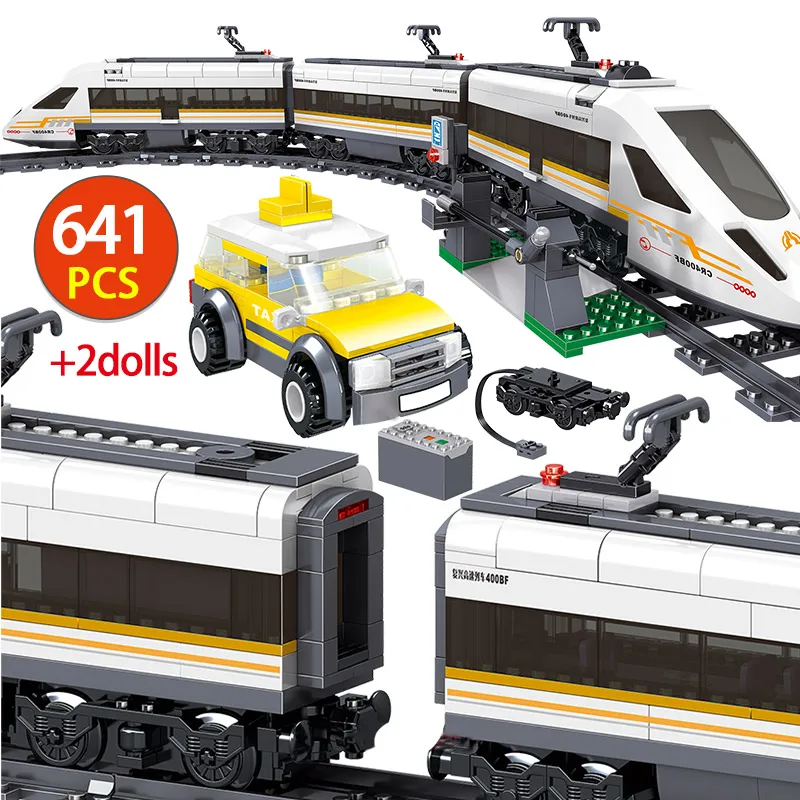 641pcs Electric Revival High-speed Rail Building Blocks Compatibe Legoingly Technik Railway Train Bricks For Children Toys
641pcs Electric Revival High-speed Rail Building Blocks Compatibe Legoingly Technik Railway Train Bricks For Children Toys