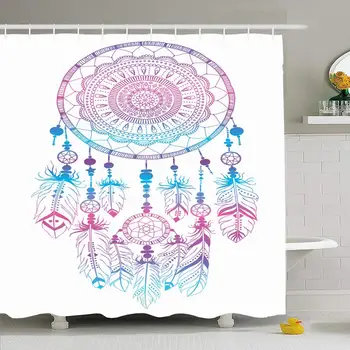 Shower Curtain Set with Hooks 66x72 Dream Catcher Texture Romantic Retro Indian White Dreamcatcher Print Abstract Sign Textures
Shower Curtain Set with Hooks 66x72 Dream Catcher Texture Romantic Retro Indian White Dreamcatcher Print Abstract Sign Textures
