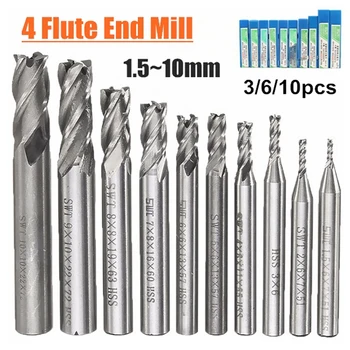5/6/10 PCS Carbide End Mill Set Kit Mill CNC Tools Milling Cutter Drill Bit Set Flute HSS-Al End Milling Cutter Router Bit Set
5/6/10 PCS Carbide End Mill Set Kit Mill CNC Tools Milling Cutter Drill Bit Set Flute HSS-Al End Milling Cutter Router Bit Set
