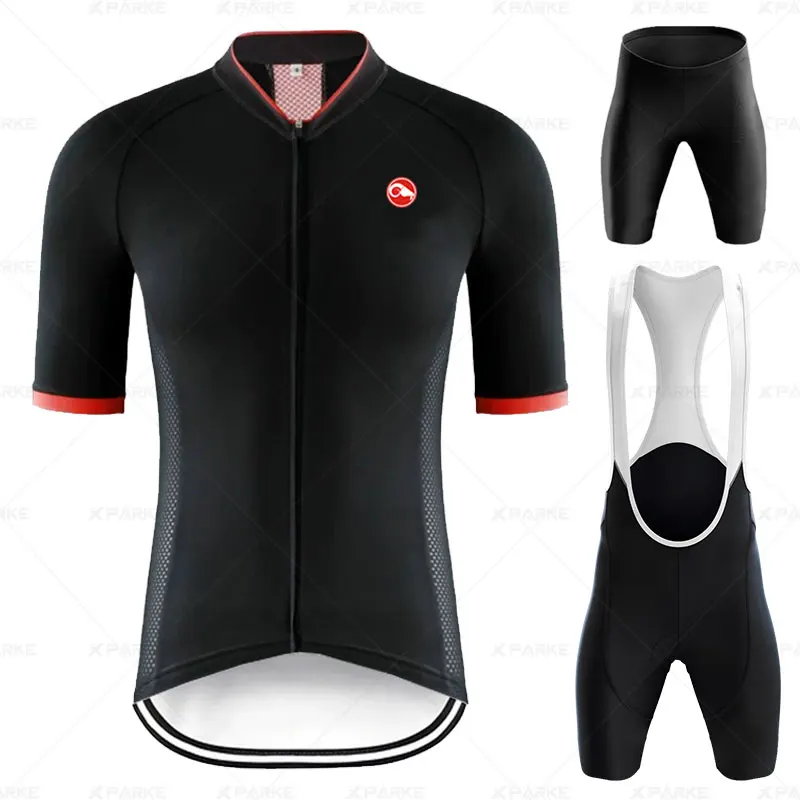 Фото Комплект мужской велосипедной одежды Джерси с коротким рукавом дышащая