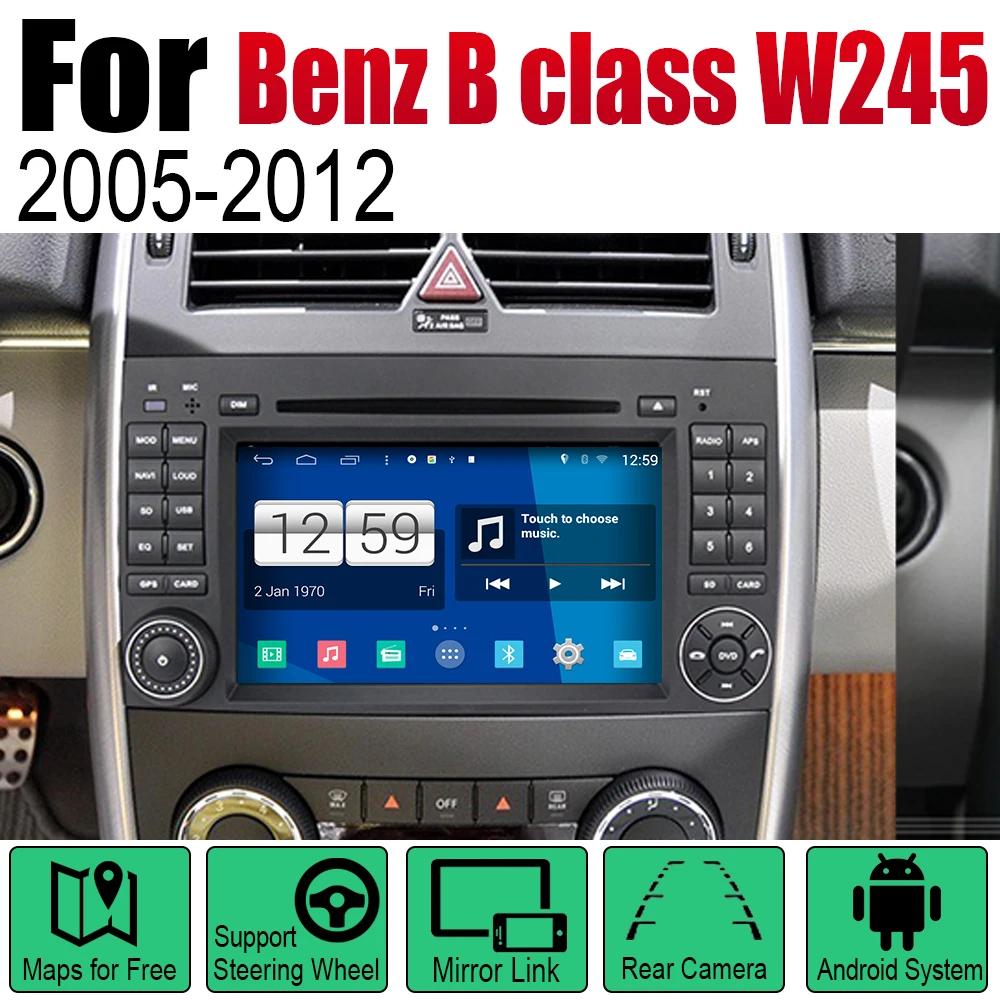 Автомагнитола для Mercedes Benz B class W245 2005 ~ 2012 NTG DVD плеер GPS навигация Android HD система