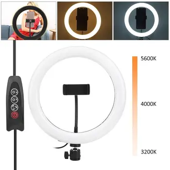 ringlight ABS Black Adjustable Brightness 10" Inch Live Broadcast Selfie Beauty Makeup Photography Commercial Shooting LED Ring 
ringlight ABS Black Adjustable Brightness 10" Inch Live Broadcast Selfie Beauty Makeup Photography Commercial Shooting LED Ring
