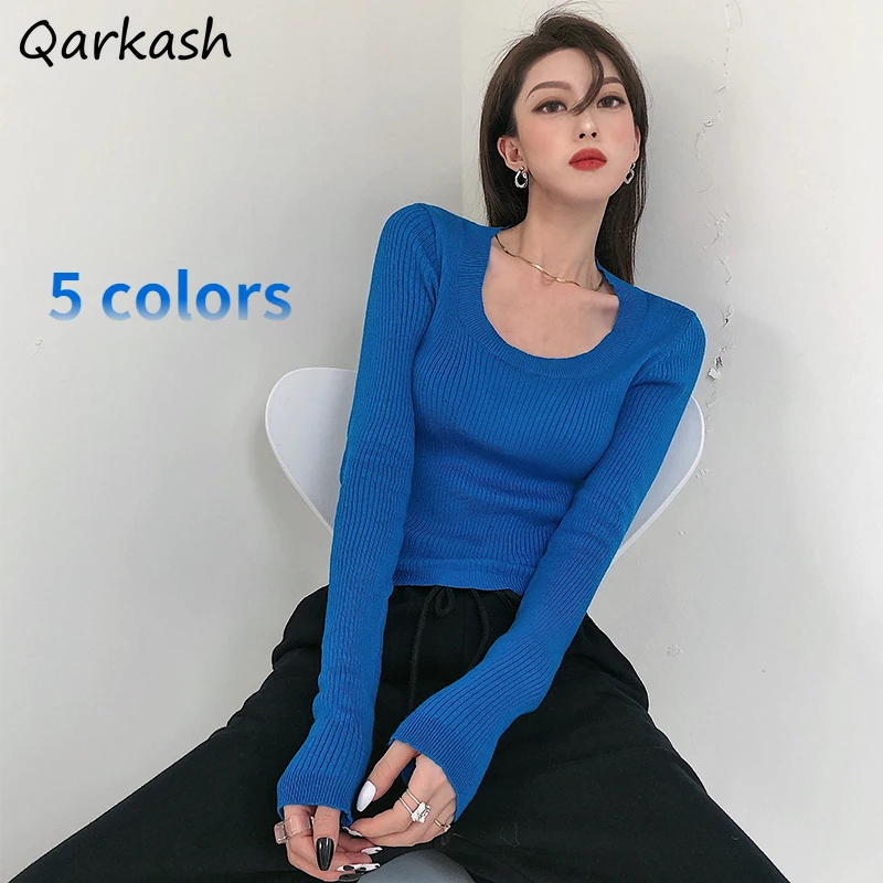 Solid Pullovers Women Sweater Simple 5 Colors Slim Fit Clothing Female Basic Cozy Spring Popular O-neck Streetwear New Fashion
Solid Pullovers Women Sweater Simple 5 Colors Slim Fit Clothing Female Basic Cozy Spring Popular O-neck Streetwear New Fashion