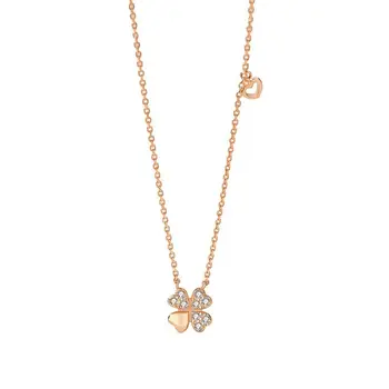 Four-leaf Clover Necklace Female S925 Sterling Silver Pendant Korean Student Simple Clavicle Chain Zircon Fashion Accessories 
Four-leaf Clover Necklace Female S925 Sterling Silver Pendant Korean Student Simple Clavicle Chain Zircon Fashion Accessories