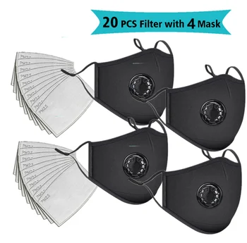 20PCS Filter +4pc Mask Anti Pollution Mouth Respirator Washable Reusable PM2.5 Dust Masks Cotton Unisex Mouth Muffle Black
20PCS Filter +4pc Mask Anti Pollution Mouth Respirator Washable Reusable PM2.5 Dust Masks Cotton Unisex Mouth Muffle Black