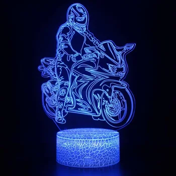 Ride Motorcycle Model Illusion 3d Lamp LED 7 Color changing USB Touch Sensor Desk Table Lamp USB Night Light
Ride Motorcycle Model Illusion 3d Lamp LED 7 Color changing USB Touch Sensor Desk Table Lamp USB Night Light