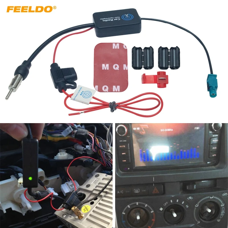 FEELDO 1Pc Car Antenna FAKRA AM/FM Radio Signal Amplifier Booster For Audi Volkswagen Aerials Fakra Anteena Booster Parts
FEELDO 1Pc Car Antenna FAKRA AM/FM Radio Signal Amplifier Booster For Audi Volkswagen Aerials Fakra Anteena Booster Parts