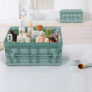 Folding Storage Box Plastic Transparent Storage Cosmetics Storage Box Bed Toy Clothes Sundry Finishing Box
Folding Storage Box Plastic Transparent Storage Cosmetics Storage Box Bed Toy Clothes Sundry Finishing Box