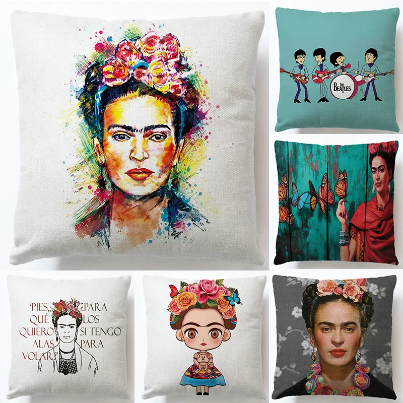 Frida Caro Oil Painting Portrait Linen Pillow 45*45cm Pillowcase Cushion Cover Office Home Sofa Bed Decorative Cushion Case
Frida Caro Oil Painting Portrait Linen Pillow 45*45cm Pillowcase Cushion Cover Office Home Sofa Bed Decorative Cushion Case