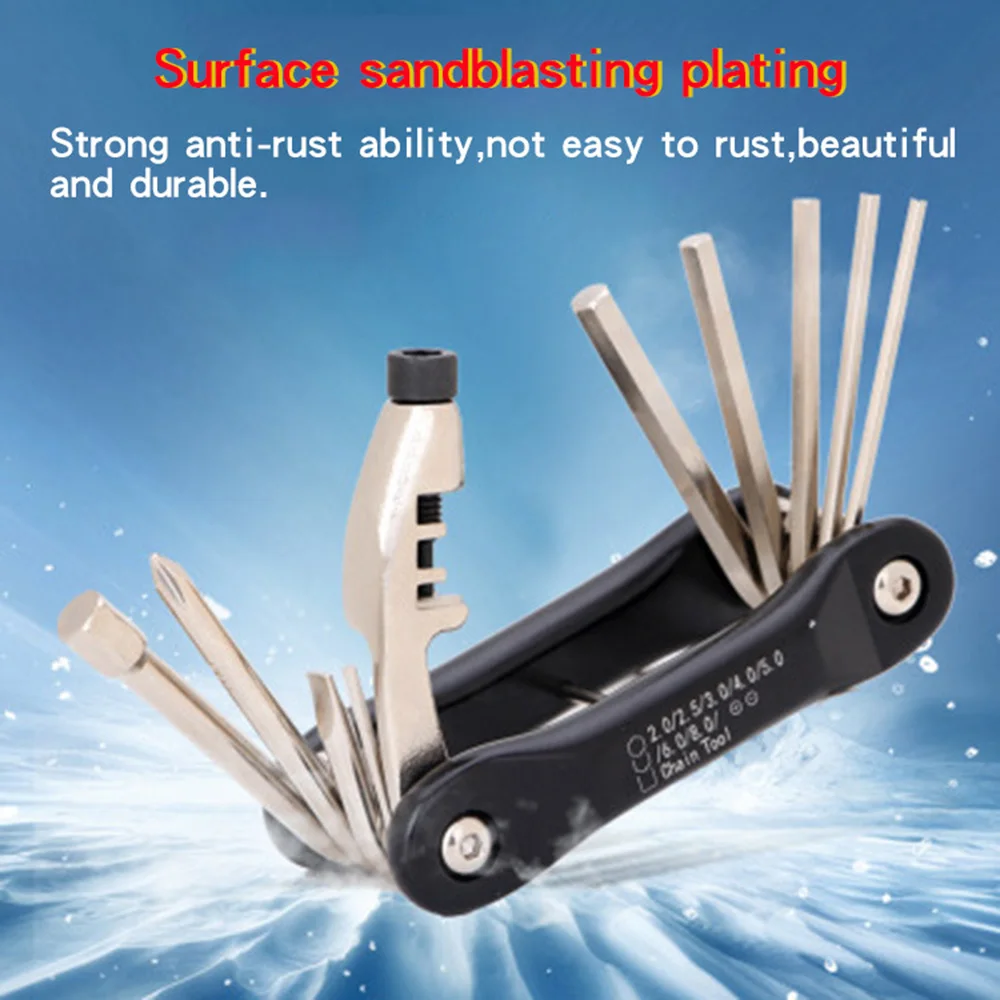 Bicycle Repair Tool Mountain Bike Wrench Portable Multi-function Tool Kit Screwdriver Hex Wrench Chain Repair Spoke Tool Wrench
Bicycle Repair Tool Mountain Bike Wrench Portable Multi-function Tool Kit Screwdriver Hex Wrench Chain Repair Spoke Tool Wrench