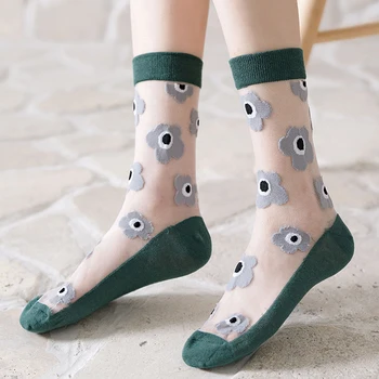 Women Flowers Socks Summer Fashion Mesh Socks See Through Sheer Sock Female Streetwear Wear Funny Fishnet Sock 
Women Flowers Socks Summer Fashion Mesh Socks See Through Sheer Sock Female Streetwear Wear Funny Fishnet Sock