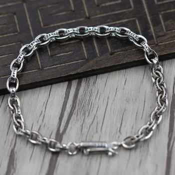Thai Silver Personality Couple Bracelet Sterling Silver 925 Jewelry Retro Punk Price 
Thai Silver Personality Couple Bracelet Sterling Silver 925 Jewelry Retro Punk Price