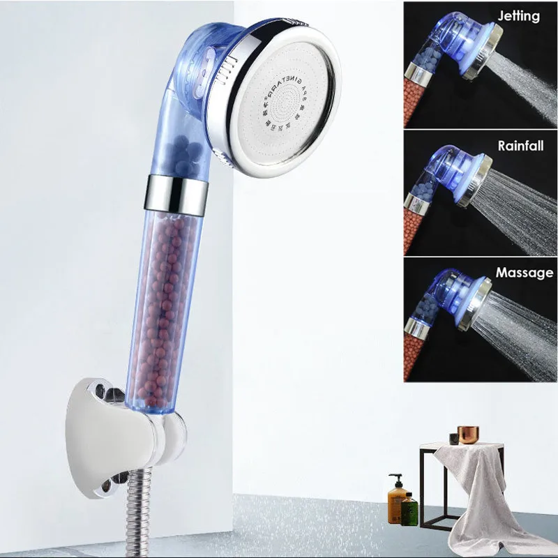 Shower Head Adjustable 3Function Anion Bathroom High Pressure Stone Stream Water Handheld Shower Saving Filter SPA Shower Nozzle
Shower Head Adjustable 3Function Anion Bathroom High Pressure Stone Stream Water Handheld Shower Saving Filter SPA Shower Nozzle