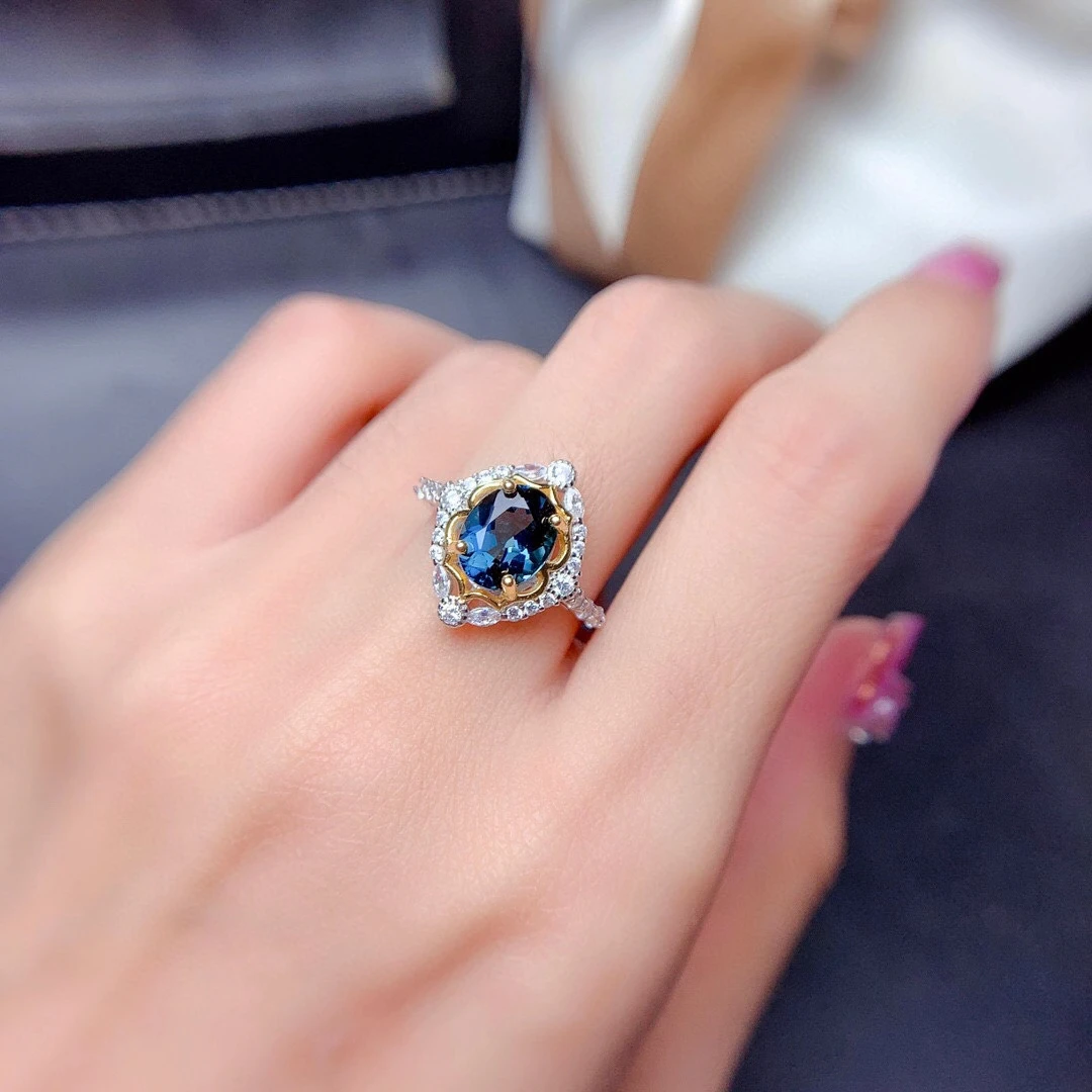 Vintage 925 Silver Topaz Ring for Party 7mm*9mm Natural London Blue Topaz Silver Ring Sterling Silver Topaz Jewelry
Vintage 925 Silver Topaz Ring for Party 7mm*9mm Natural London Blue Topaz Silver Ring Sterling Silver Topaz Jewelry