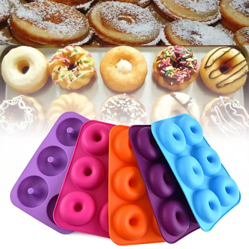 6 holes Round Donut Silicone Cake Mold for Cake Bread Cupcake Cheesecake Cornbread Brownie pudding candy moulds Bakeware Tool
6 holes Round Donut Silicone Cake Mold for Cake Bread Cupcake Cheesecake Cornbread Brownie pudding candy moulds Bakeware Tool