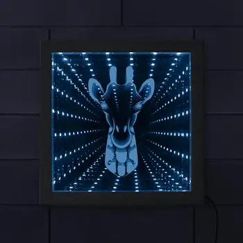 Giraffe Gorgeous Infinity Mirror Wall Light Creative Zoo Decor Animal Theme Wood Frame LED Vortex Tunnel Interstellar Mirror
Giraffe Gorgeous Infinity Mirror Wall Light Creative Zoo Decor Animal Theme Wood Frame LED Vortex Tunnel Interstellar Mirror