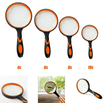 3X 4X 8X 10X Magnifying Glass Portable Handheld Magnifier for Jewelry Newspaper Book Reading High Definition Eye Loupe Glass
3X 4X 8X 10X Magnifying Glass Portable Handheld Magnifier for Jewelry Newspaper Book Reading High Definition Eye Loupe Glass