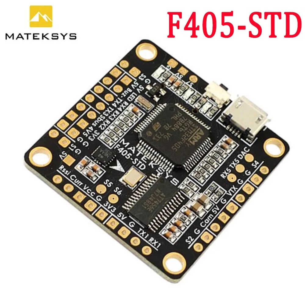 Matek Mateksys F405-STD STM32F405 F405 с бортом управления полетом OSD выходы DShot SD слот 32k гироскоп