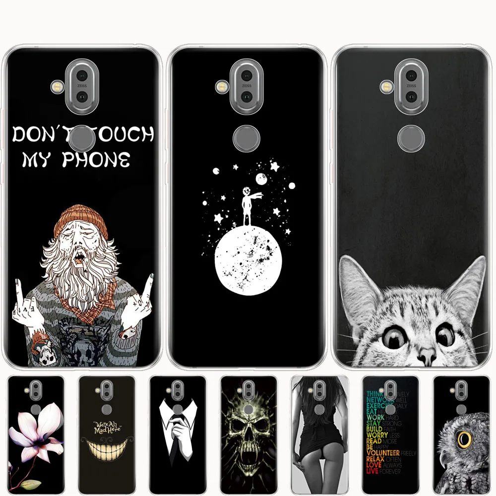 For Nokia 8.1 7.1 plus 2018 case coque Silicon phone Cover on For Nokia 8.1 / X7 2018 bumper funda Protective cartoon black
For Nokia 8.1 7.1 plus 2018 case coque Silicon phone Cover on For Nokia 8.1 / X7 2018 bumper funda Protective cartoon black