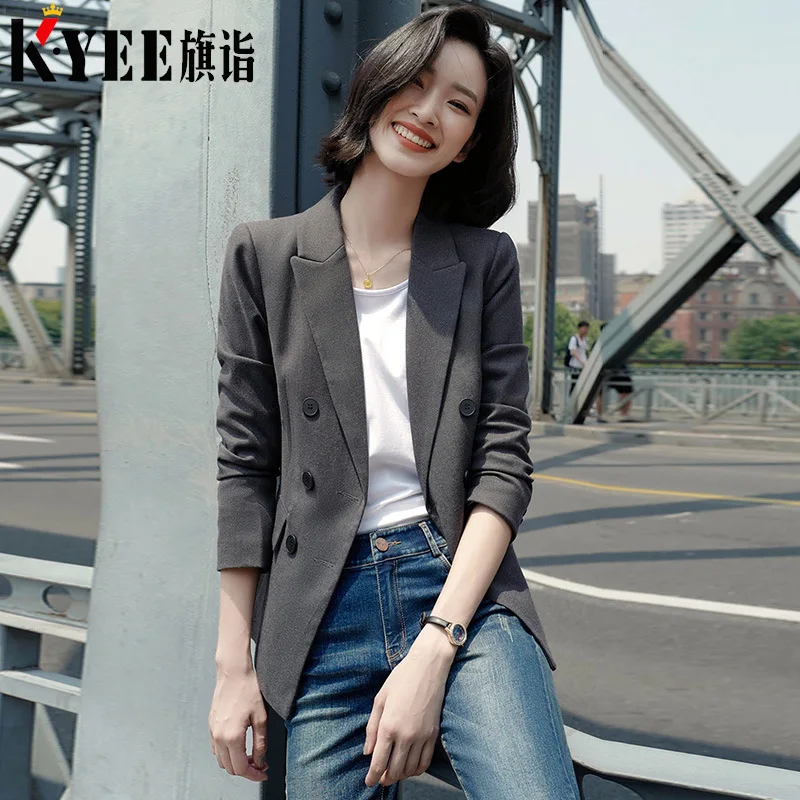 Gray Suit Jacket Women's 2019 New Style Autumn Korean-style Casual Fashion British Style Short Business Blazer
Gray Suit Jacket Women's 2019 New Style Autumn Korean-style Casual Fashion British Style Short Business Blazer