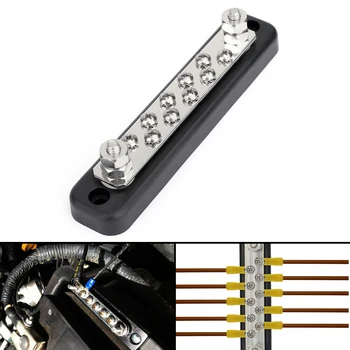 Artudatech 5 10 Point 100A 150A Bus Bar Power Distribution Block Terminal Block For Automotive Truck Marine Vehicle
Artudatech 5 10 Point 100A 150A Bus Bar Power Distribution Block Terminal Block For Automotive Truck Marine Vehicle