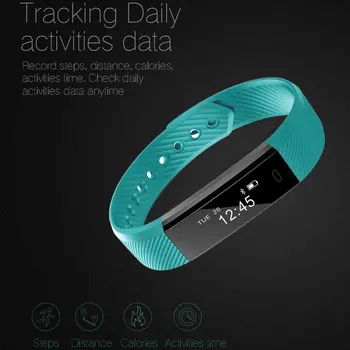 

LEMFO ID115 Pedometer Sleep Monitoring Sport Alarm Clock Smart Bracelet Fitness Tracker for iOS for Android