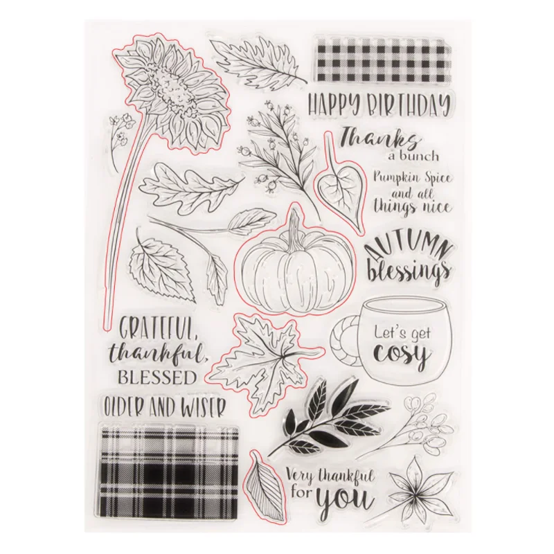 Sunflower Pumpkin Transparent Silicone Stamp DIY Scrapbooking Rubber Coloring Embossed Diary Decor Template Reusable 15.5*21.5cm
Sunflower Pumpkin Transparent Silicone Stamp DIY Scrapbooking Rubber Coloring Embossed Diary Decor Template Reusable 15.5*21.5cm