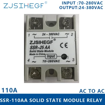 ZJSIHEGF SSR-110AA Solid State Relay 110A-SSR Module input 70-280VAC output 24-380V AC SSR for Thermocouple
ZJSIHEGF SSR-110AA Solid State Relay 110A-SSR Module input 70-280VAC output 24-380V AC SSR for Thermocouple