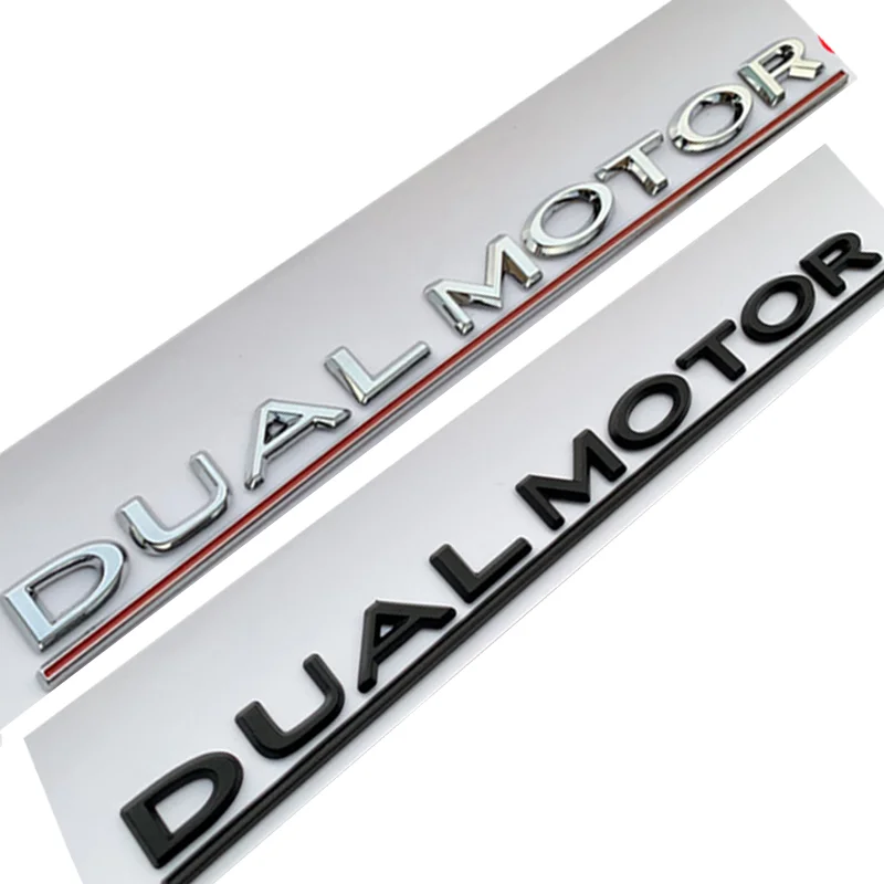 Underlined Letters Emblem DUAL MOTOR for Tesla Model 3 Car Styling Refitting High Performance Trunk Badge Sticker Chrome Black
Underlined Letters Emblem DUAL MOTOR for Tesla Model 3 Car Styling Refitting High Performance Trunk Badge Sticker Chrome Black