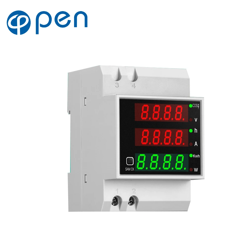 AC 80-300V 0-100A DIN-rail Multi-function LED Digital Meter Active Power Factor Electric Energy Ammeter Voltmeter
AC 80-300V 0-100A DIN-rail Multi-function LED Digital Meter Active Power Factor Electric Energy Ammeter Voltmeter