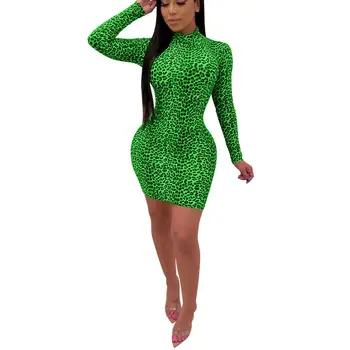 Women's Sexy Leapard Bodycon Dress Casual Club Party Long Sleeve Slim Short Mini Dress
Women's Sexy Leapard Bodycon Dress Casual Club Party Long Sleeve Slim Short Mini Dress