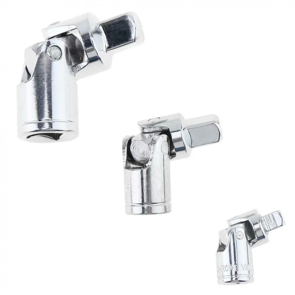 Impact Swivel Universal Joint Air Impact Socket Set 1/4 3/8 1/2 - 3pc Silver
Impact Swivel Universal Joint Air Impact Socket Set 1/4 3/8 1/2 - 3pc Silver
