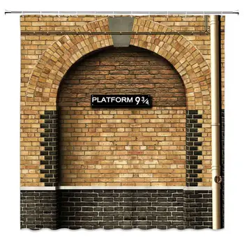 Platform 9 3/4 Shower Curtain Of King's Cross Station, Secret Passage To The Magic School Shower Curtain Vintage Brown Brick
Platform 9 3/4 Shower Curtain Of King's Cross Station, Secret Passage To The Magic School Shower Curtain Vintage Brown Brick