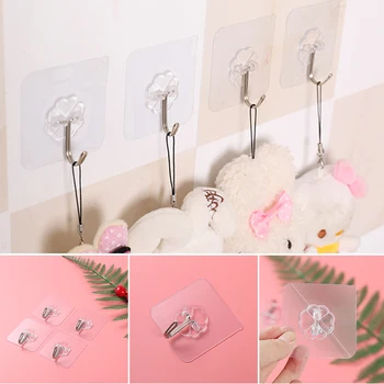 8/10/12Pcs Transparent Adhesive Seamless Wall Hooks Strong Non Marking Sticking Hook Waterproof No Punching Wall Hook _WK
8/10/12Pcs Transparent Adhesive Seamless Wall Hooks Strong Non Marking Sticking Hook Waterproof No Punching Wall Hook _WK