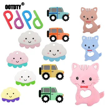 Silicone Baby Teether DIY Cartoon Car/P Shaped/cloud/multicolor Cat Shape Infant Newborn Teething Toy
Silicone Baby Teether DIY Cartoon Car/P Shaped/cloud/multicolor Cat Shape Infant Newborn Teething Toy