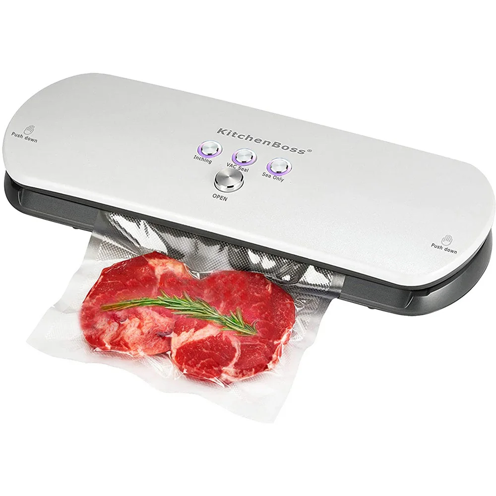 Vacuum Sealer Packaging Machine 220V/110V , Smart LED indicator , Film Sealer Vacuum Packer Including 20Pcs Bags
Vacuum Sealer Packaging Machine 220V/110V , Smart LED indicator , Film Sealer Vacuum Packer Including 20Pcs Bags