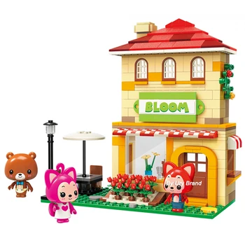 306pcs Creative Series Animal house Bear and Fox DIY Educational Florist Shop Building Block Mini Figures Toys For Children Gift
306pcs Creative Series Animal house Bear and Fox DIY Educational Florist Shop Building Block Mini Figures Toys For Children Gift