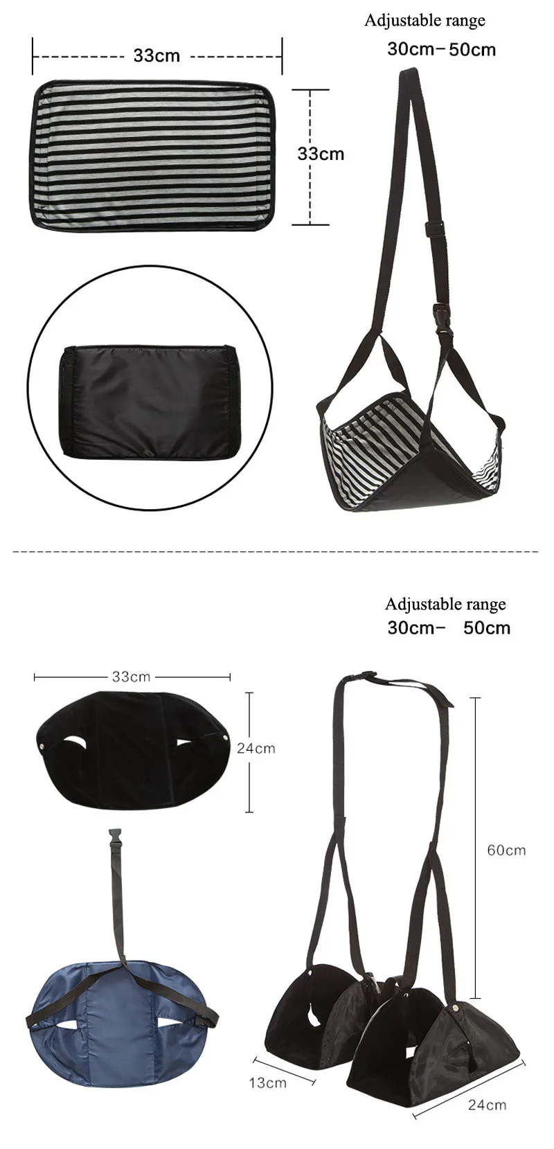 Portable travel accessories aircraft car travel essential aviation seat cushion adjustable train aircraft rest foot hammock Portable travel accessories aircraft car travel essential aviation seat cushion adjustable train aircraft rest foot hammock