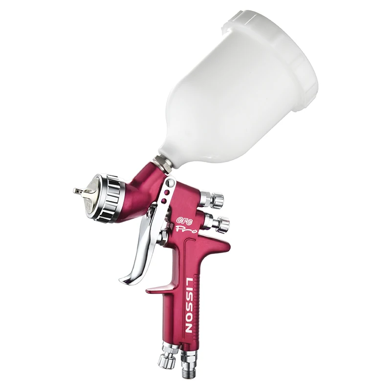 LISSON GFG Spray Paint Color Guns HVLP Professional Air Sprayer Tool for Cars Topcoat Varnish Waterborne Basecoat Colorful Gun
LISSON GFG Spray Paint Color Guns HVLP Professional Air Sprayer Tool for Cars Topcoat Varnish Waterborne Basecoat Colorful Gun
