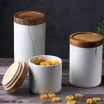 1Pc Marbling Grain Ceramics Tea Sealing Holder Coffee Bean Tea Ceramic Pot Seal Tea Box with Cover for Home
1Pc Marbling Grain Ceramics Tea Sealing Holder Coffee Bean Tea Ceramic Pot Seal Tea Box with Cover for Home