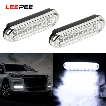 LEEPEE 2pcs 12V DRL Day Driving Light Universal 16 LED Car Van Car Daytime Running Light Fog White Light
LEEPEE 2pcs 12V DRL Day Driving Light Universal 16 LED Car Van Car Daytime Running Light Fog White Light