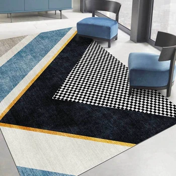Modern Living Room Area Rugs Creative Blue Black Geometric Hallway Carpet Bedroom Kids Study Room Kitchen Non-Slip Floor Mats
Modern Living Room Area Rugs Creative Blue Black Geometric Hallway Carpet Bedroom Kids Study Room Kitchen Non-Slip Floor Mats